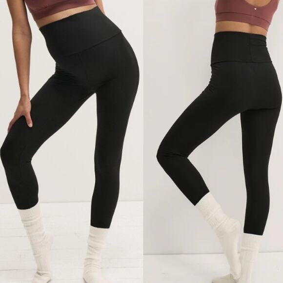Hatch The Ultra Soft Before, During And After Legging Black Womens Maternity 3/L - Picture 1 of 5